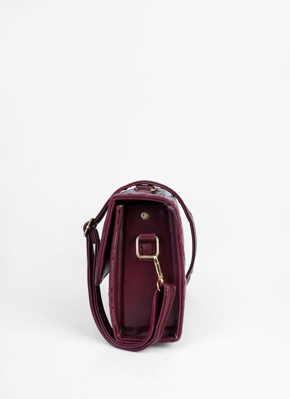 Pu Leather Shoulder Bag (marron)